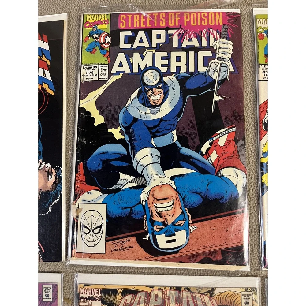 Captain America Comic Books‎ Lot 6 Issues 1990s Marvel Comics